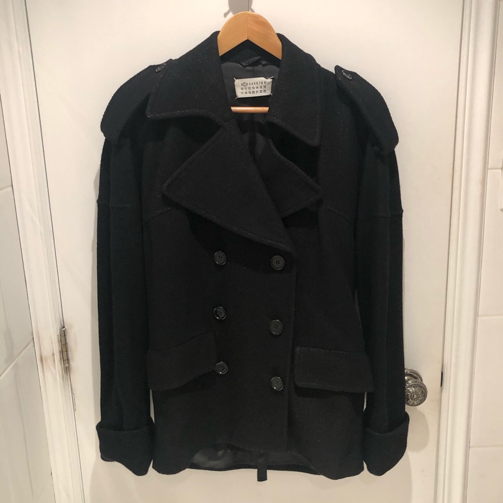 MAISON MARTIN MARGIELA wool coat size 38